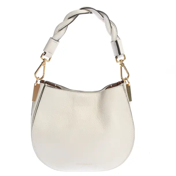 Handbag in White, Leather, Coccinelle