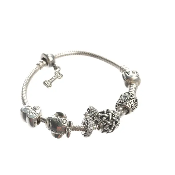 Armband in Metallic, 925er Sterling Silber, Pandora