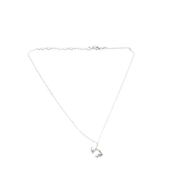 Halskette in Metallic, Sonstige Fasern, Swarovski