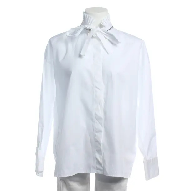 Blouse in White, Cotton, Van Laack