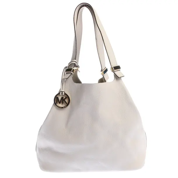 Shopper in Weiß, Leder, Michael Kors