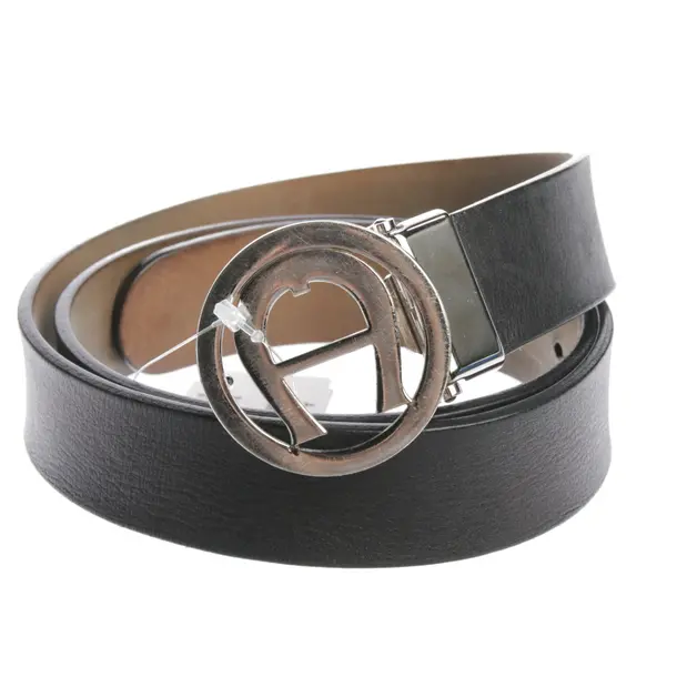Gürtel in Schwarz, Leder, Aigner