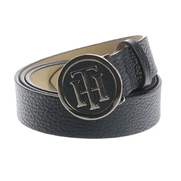 Gürtel in Blau, Leder, Tommy Hilfiger