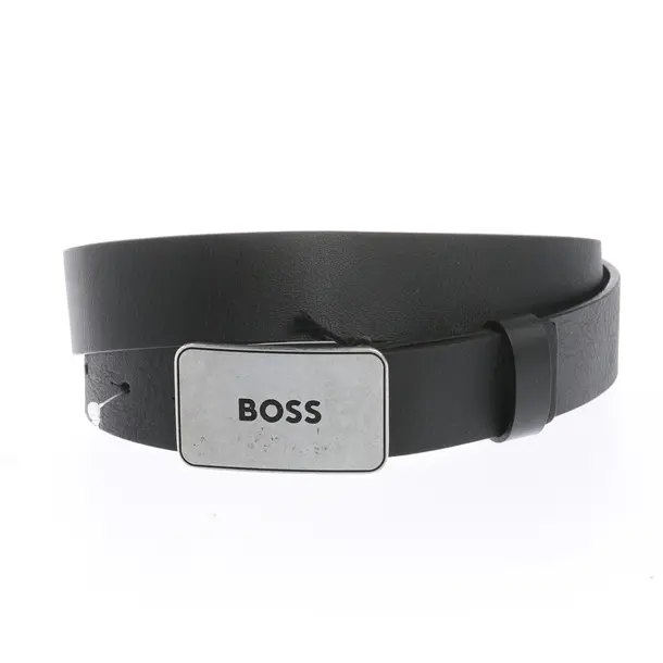 Gürtel in Schwarz, Leder, Hugo Boss