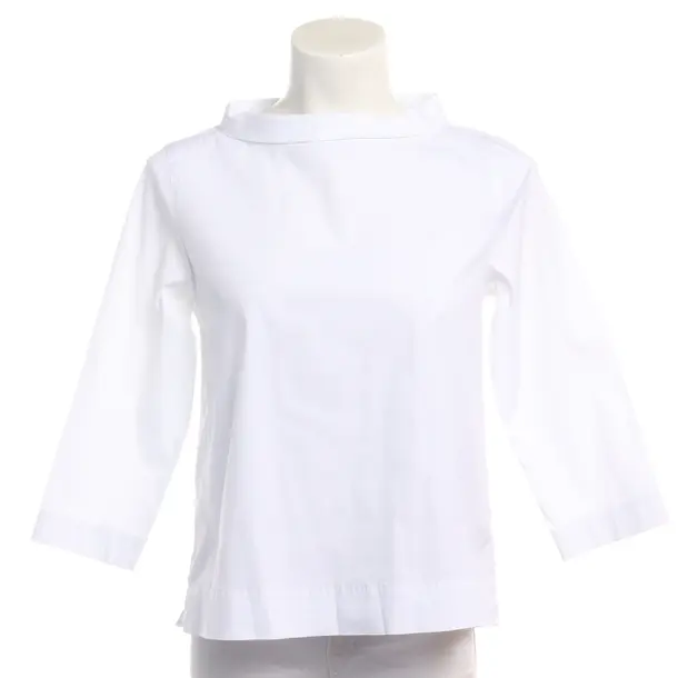 Blouse in White, Cotton, Windsor