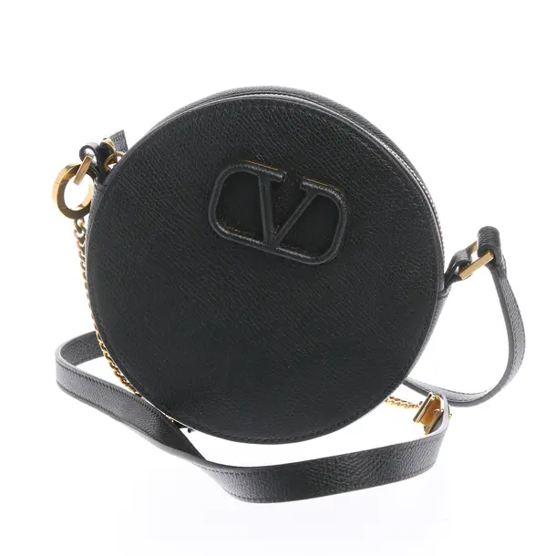 Abendtasche in Schwarz, Leder, Valentino