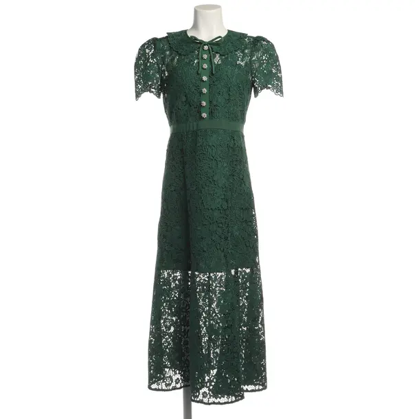 Cocktail Dress in Green, Polyester, self-portrait