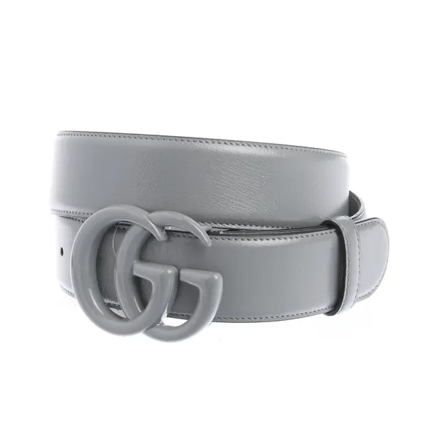 Gürtel in Grau, Leder, Gucci