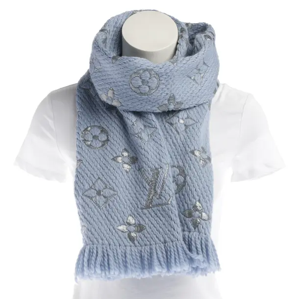 Scarf in Blue, Wool, Louis Vuitton