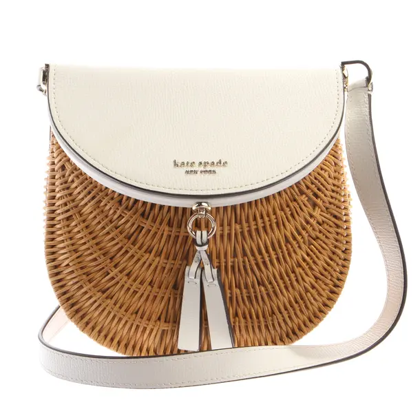 Cross Body Bag in White, Leather, Kate Spade New York