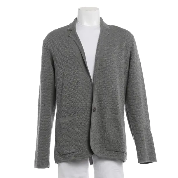 Strickjacke in Grau, Baumwolle, Zegna