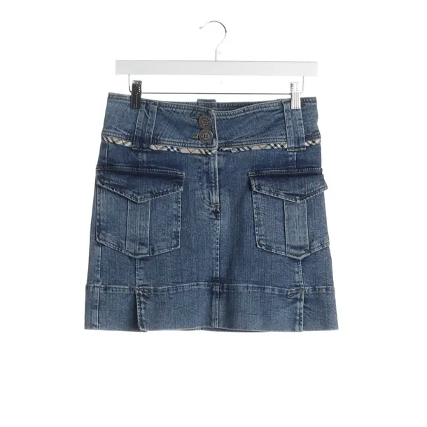 Skirt in Blue, Cotton, Burberry London