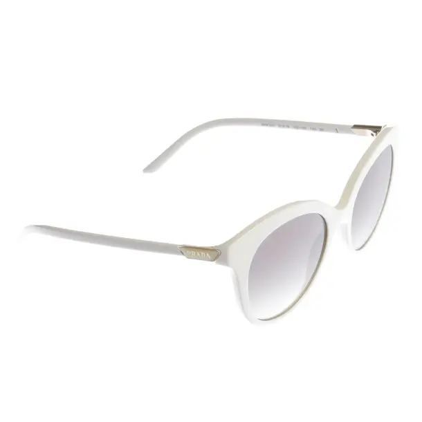 Sonnenbrille in Weiß, Kunststoff, Prada