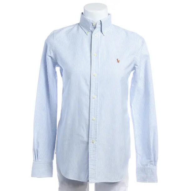Bluse in Blau, Baumwolle, Lauren Ralph Lauren