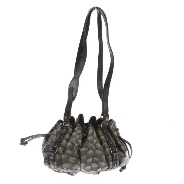 Handtasche in Grau, Leder, Diane von Furstenberg