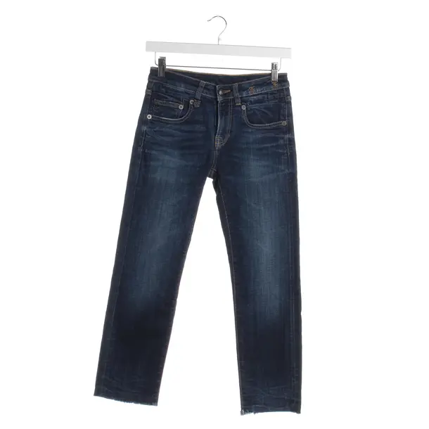 Straight Fit Jeans in Blue, Cotton, R13