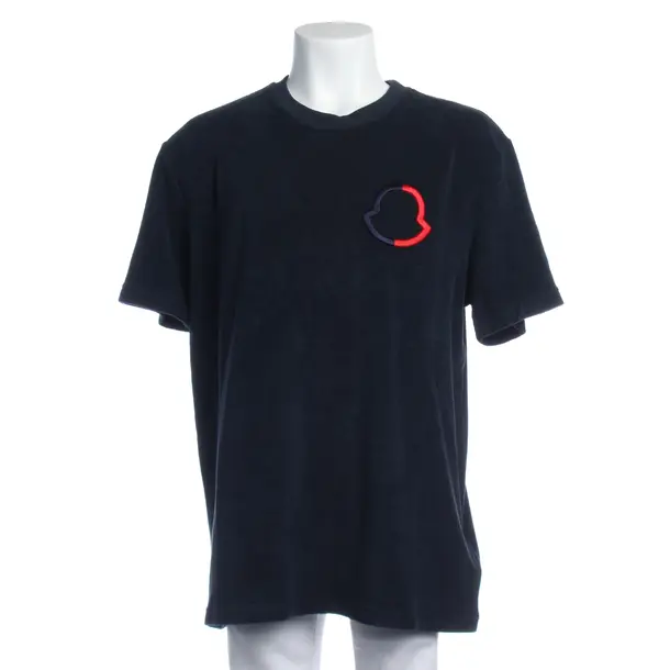 T-Shirt in Blau, Baumwolle, Moncler