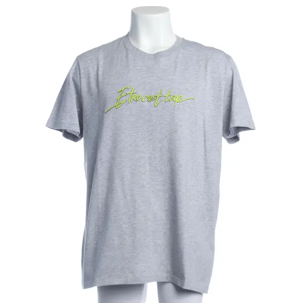 T-Shirt in Grau, Baumwolle, Etro