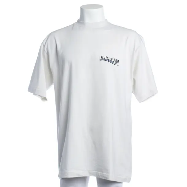 T-Shirt in Weiß, Baumwolle, Balenciaga