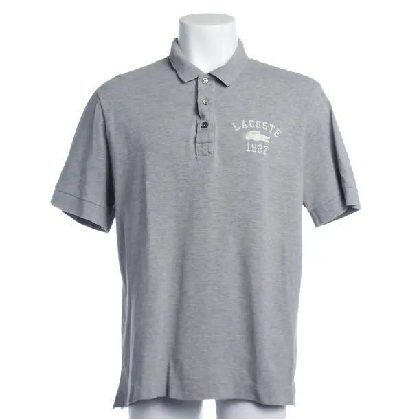 T-Shirt in Grau, Baumwolle, Lacoste
