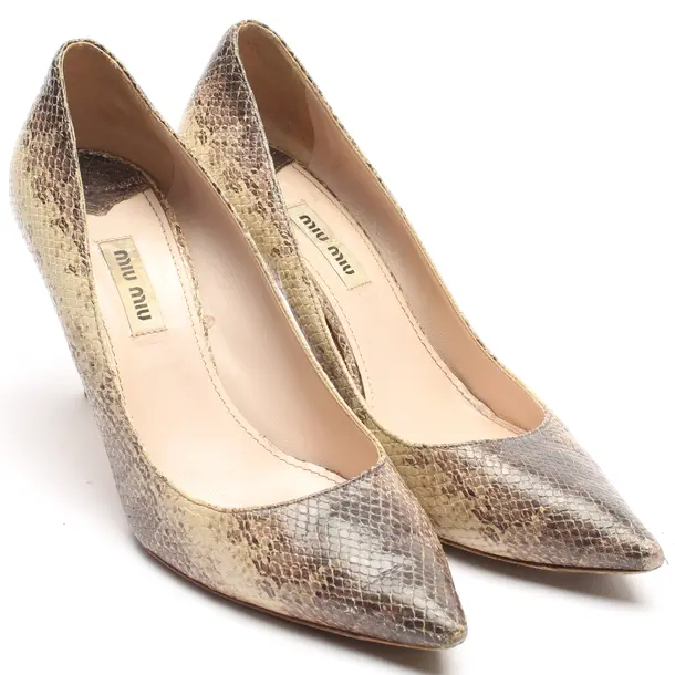 Pumps in Brown, , Miu Miu