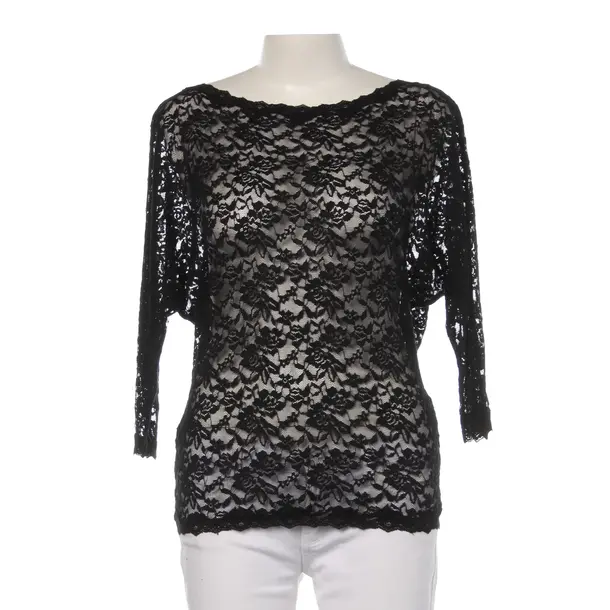 Bluse in Schwarz, Baumwolle, Rosemunde