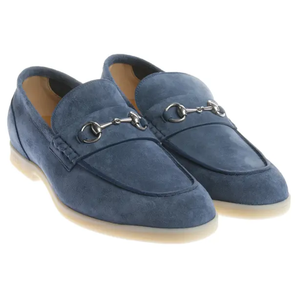 Loafers in Blue, , Gucci