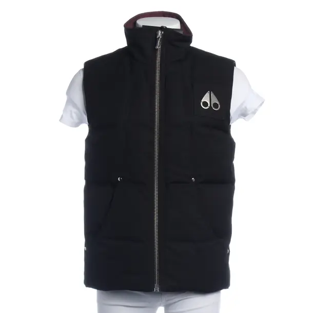 Vest in Black, Cotton, Moose Knuckles