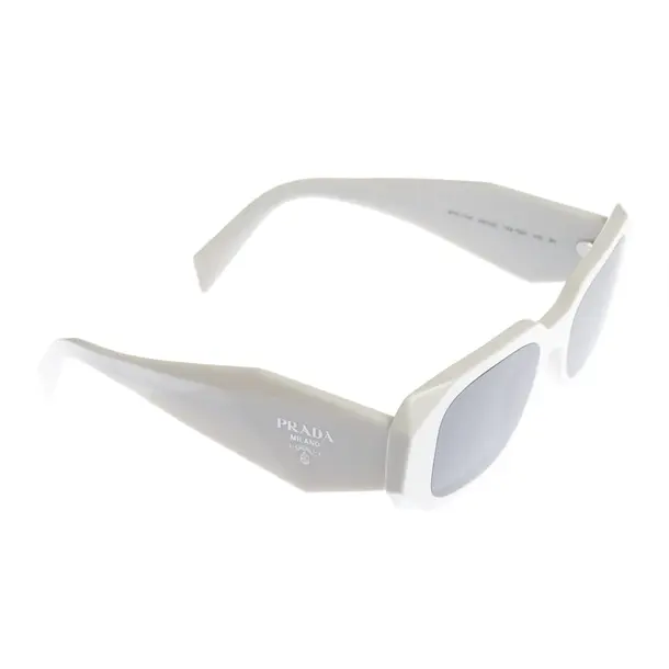 Sonnenbrille in Weiß, Kunststoff, Prada
