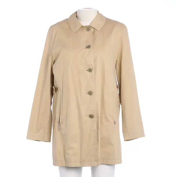 Mid-Season Coat in White, Cotton, Burberry London
