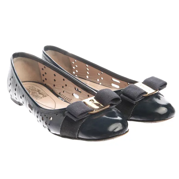 Ballerinas in Blau, , Salvatore Ferragamo