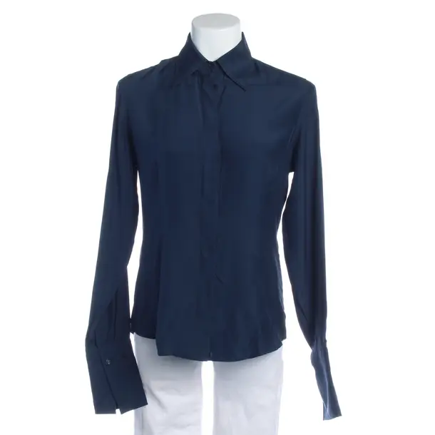 Bluse in Blau, Seide, Van Laack