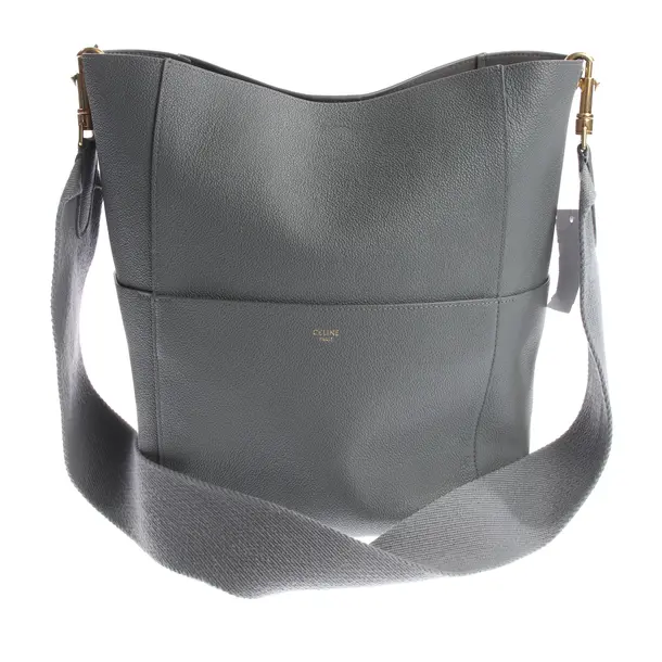 Schultertasche in Grau, Leder, Céline