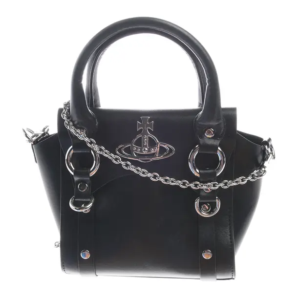 Handbag in Black, Leather, Vivienne Westwood