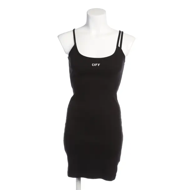 Dress in Black, Cotton, Off-White