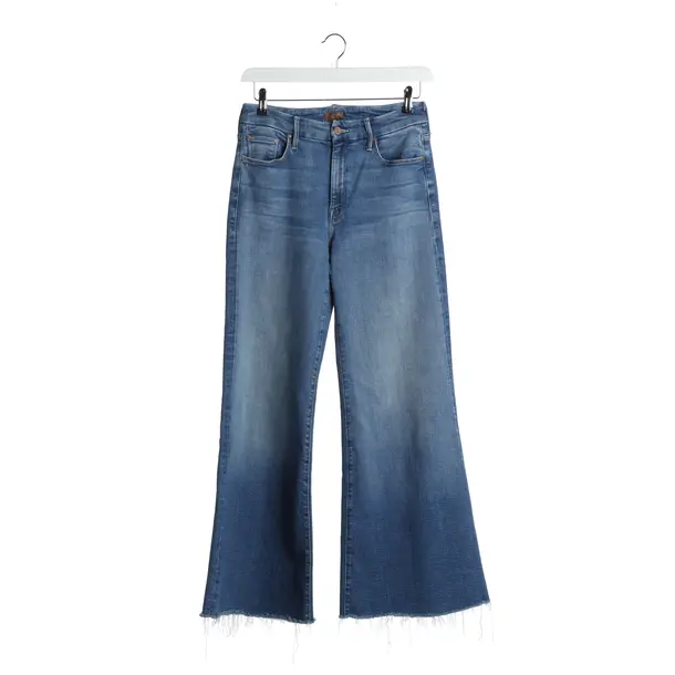 Flared Jeans in Blue, Cotton, Mother