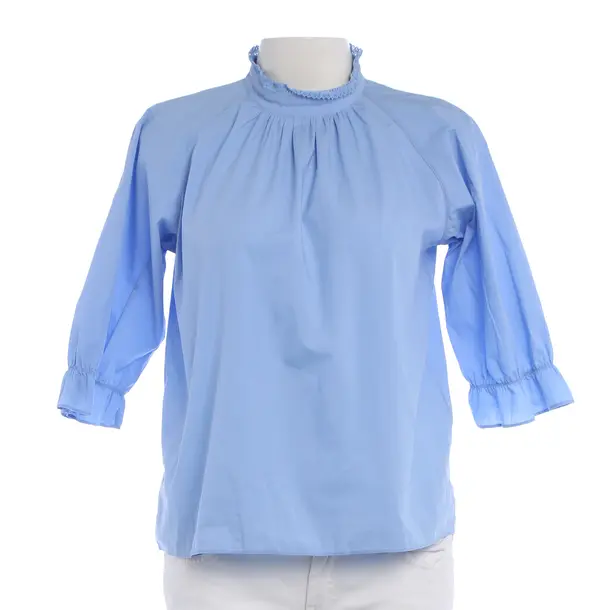 Bluse in Blau, Baumwolle, Closed
