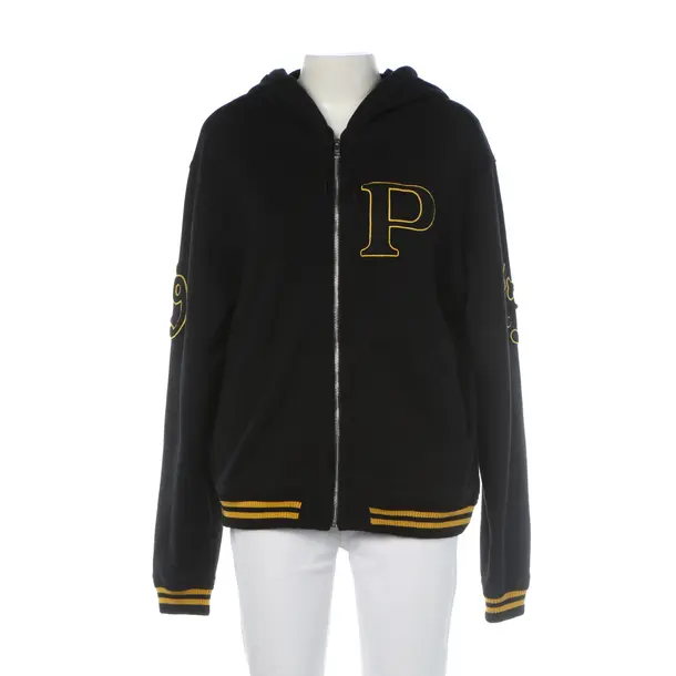 Zip-up Hoodie in Black, Cotton, Prada