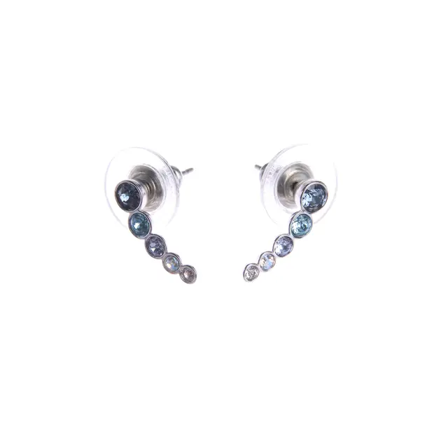 Earrings in Metallic, Metal (metallic, metallized), Swarovski