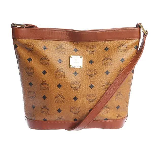 Schultertasche in Braun, Leder, MCM