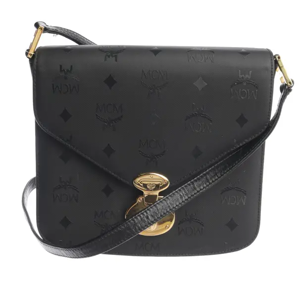 Shoulder Bag in Black, Polyamide, MCM