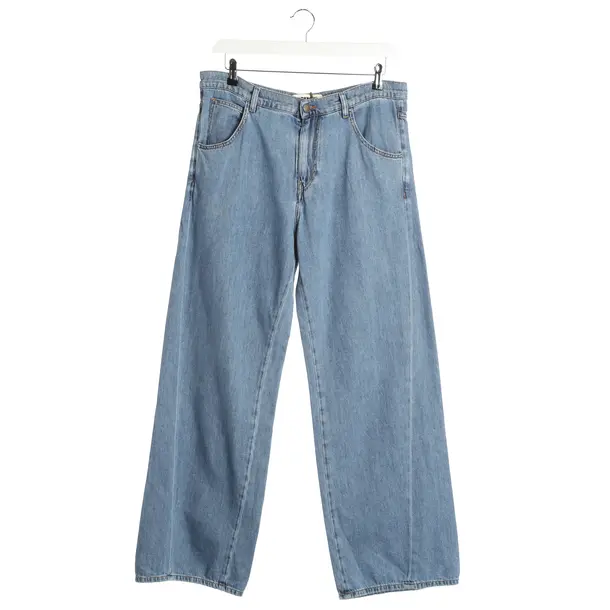 Straight Fit Jeans in Blue, Cotton, Darkpark