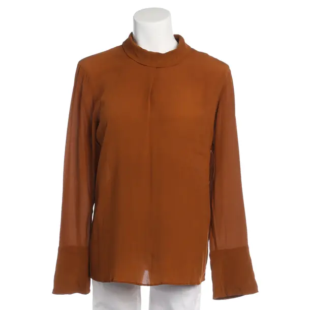 Bluse in Braun, Seide, Drykorn