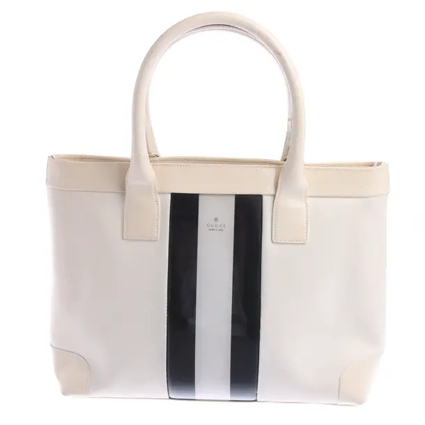 Handtasche in Weiß, Baumwolle, Gucci