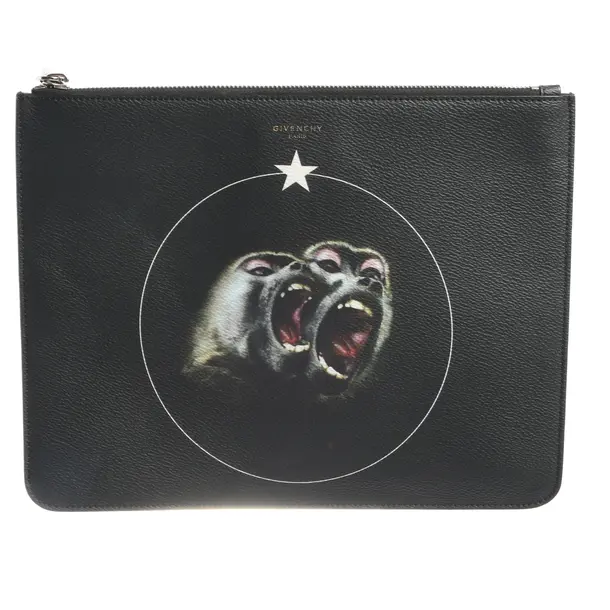 Pochette in Black, Leather, Givenchy