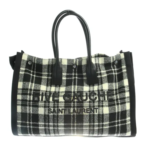 Shopper in Weiß, Baumwolle, Saint Laurent