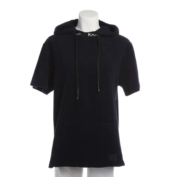 Hoodie in Blau, Baumwolle, Karl Lagerfeld