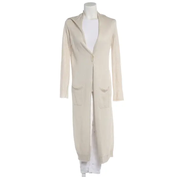 Strickjacke in Weiß, Leinen, Brunello Cucinelli
