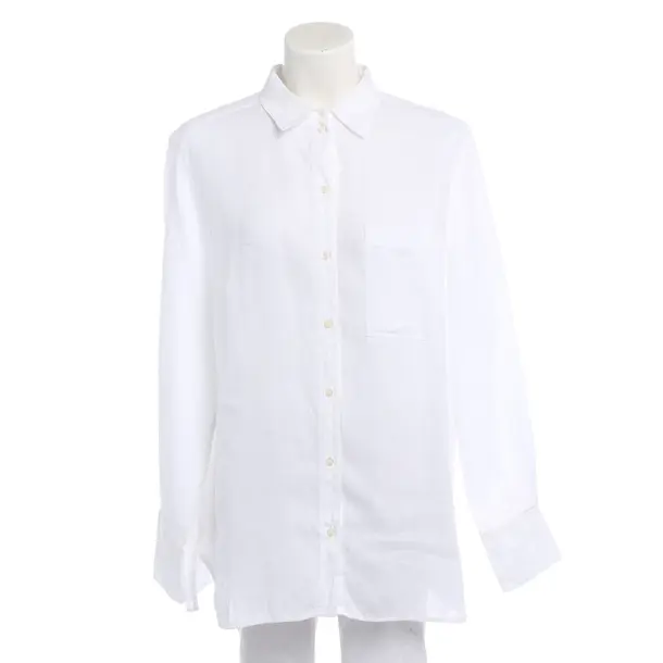 Bluse in Weiß, Leinen, Marc O'Polo