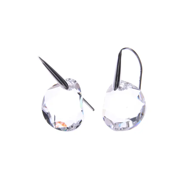 Ohrringe in Metallic, Metall (metallisch, metallisiert), Swarovski